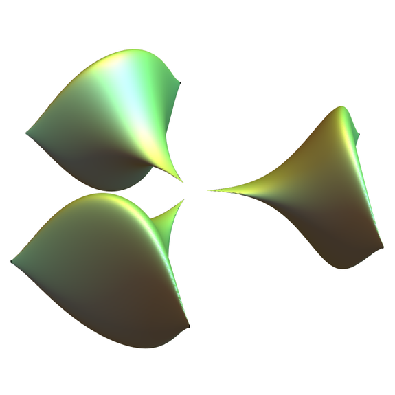 Generalised Kummer surface with 9 singular points